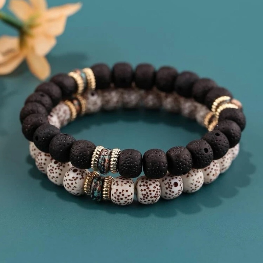 2 piece Beaded Boho Bracelet!